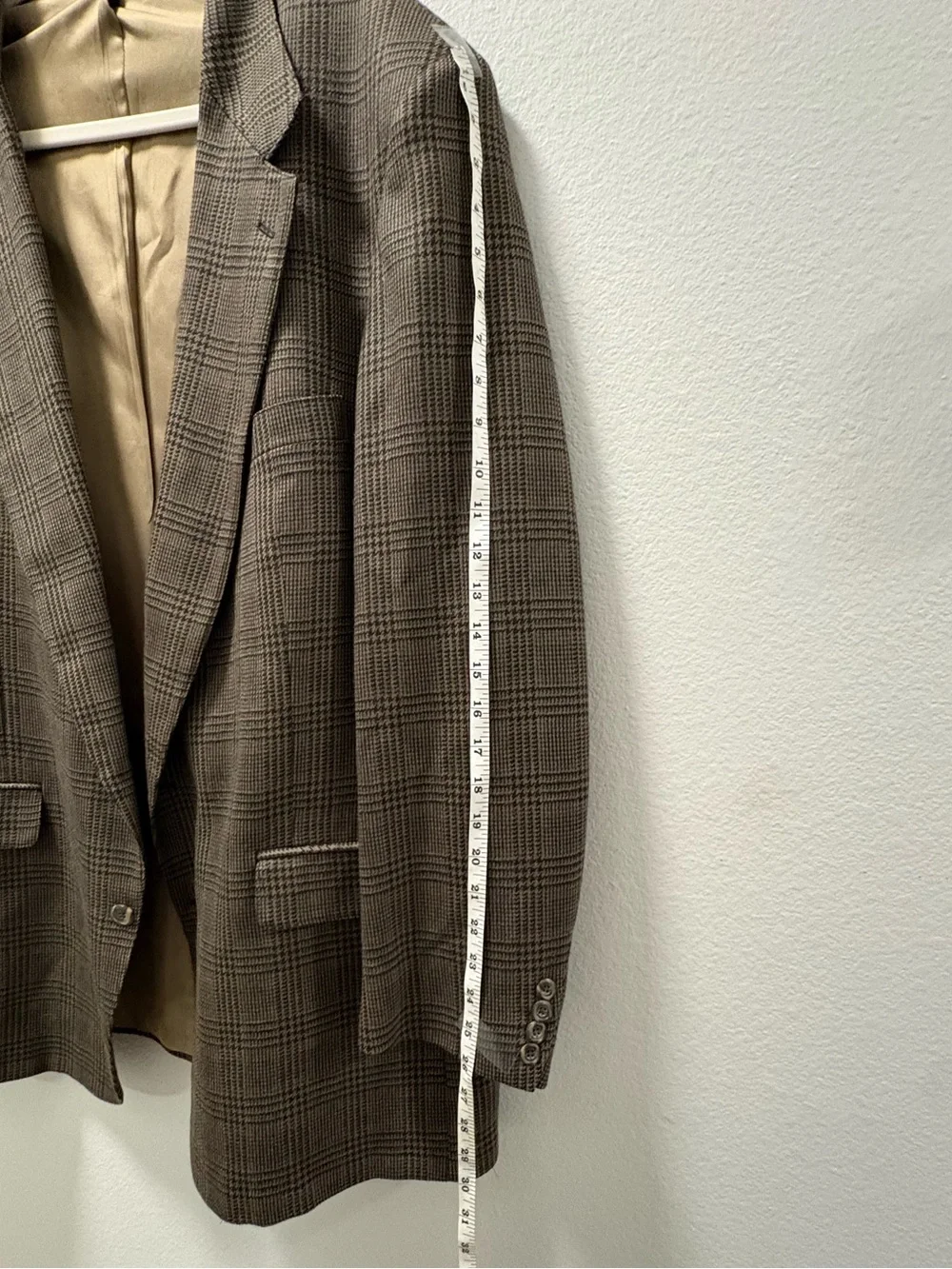 Nordstrom Brown & Tan Glen Plaid Sport Coat